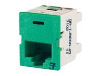 Ortronics Clarity 5E TracJack - Modular insert - CAT 5e - UTP - dark green - 1 port TJ5E00-45
