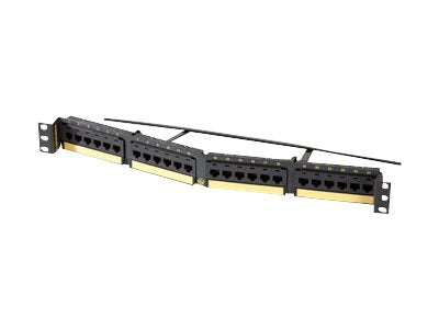 Ortronics Clarity 6A 110 Block Kit - Patch panel - CAT 6a - RJ-45 X 24 - black, yellow - 1U - 19",Ortronics Clarity 6A 110 Block PHA6AU24