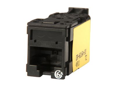 Ortronics Clarity - Keystone connector - RJ-45 (F) - unshielded - CAT 6a - black (pack of 25)