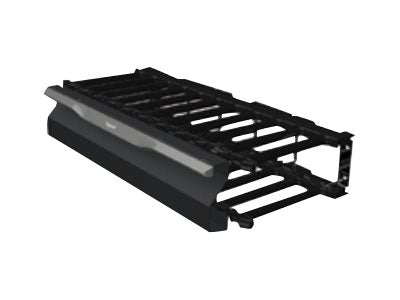 Ortronics Mighty Mo MM20 Horizontal Manager - Cable management kit - black - 2U MM20HMF2RU-B