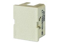 Ortronics TracJack - Modular insert (blank) - electric ivory (pack of 10) 42100002-13