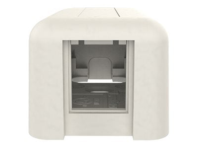 Ortronics TracJack - Surface mount box - fog white - 1 port 404HDJ1