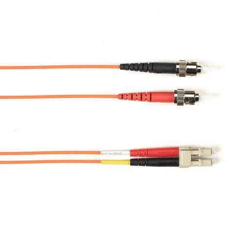 Os2 9/125 Singlemode Fiber Optic Patch Cable - Ofnp Plenum, St To Lc, Orange, 3-