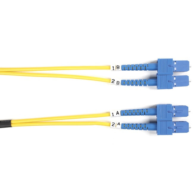 Os2 9/125 Singlemode Fiber Optic Patch Cable - Ofnr Pvc, Sc To Sc, Yellow, 1-M (