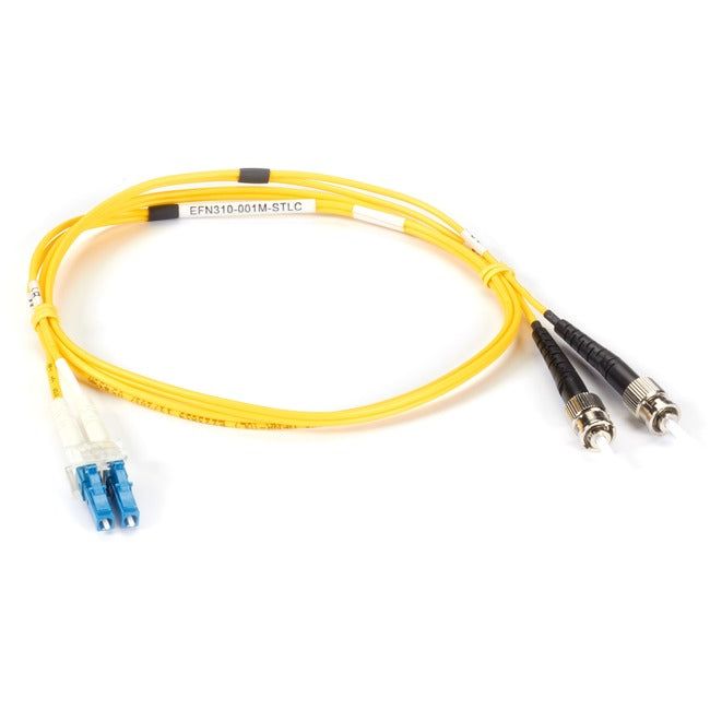 Os2 9/125 Singlemode Fiber Optic Patch Cable - Ofnr Pvc, St To Lc, Yellow, 30-M