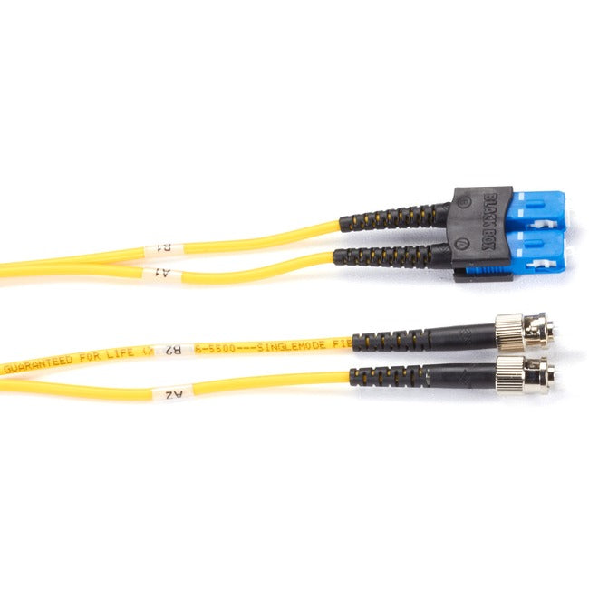Os2 9/125 Singlemode Fiber Optic Patch Cable - Ofnr Pvc, St To Sc, Yellow, 2-M ( Bbx-Efn310-002M-Stsc