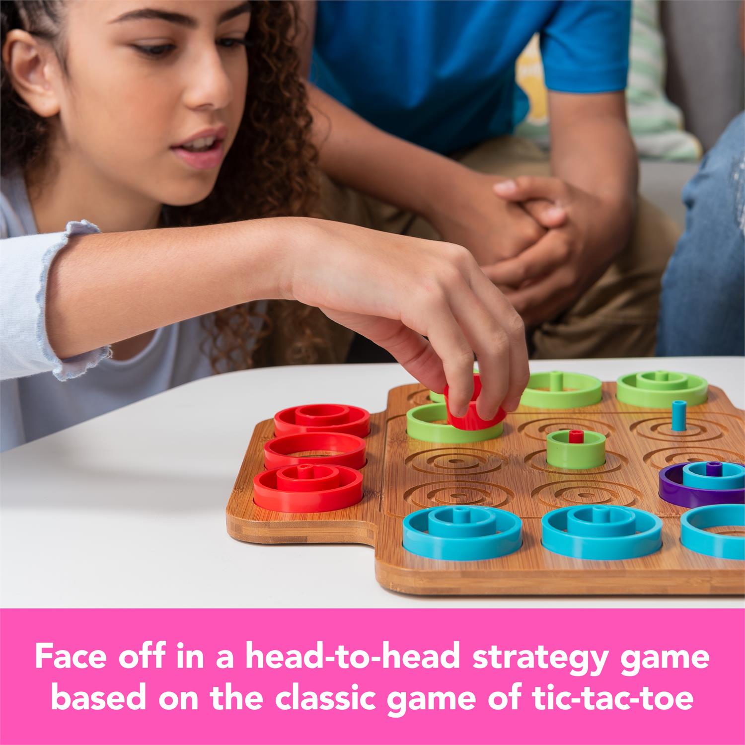 Otrio Deluxe - Wood Strategy-Based Board Game