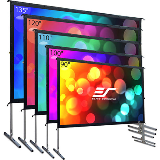 Outdoor Projector Screen - 100 Inch Portable Foldaway WraithVeil | Elite Screens OMS100HR3