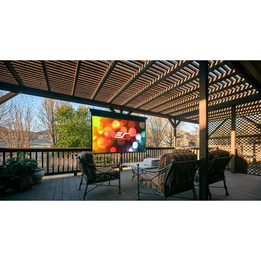 Outdoor Projector Screen 150" - Elite Screens Yard Master Electric Motorized | Tecisoft OMS150H-ELECTRIC