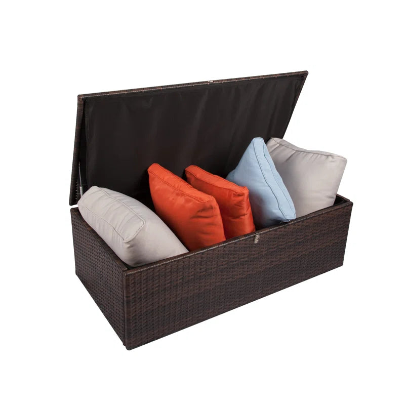Outdoor Wicker 7 Person Seating Group With Cushions