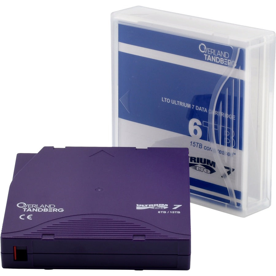 Overland-Tandberg LTO-7 Data Cartridge - LTO-7 - Barcode Labeled - 3584 Tracks - 6 TB
