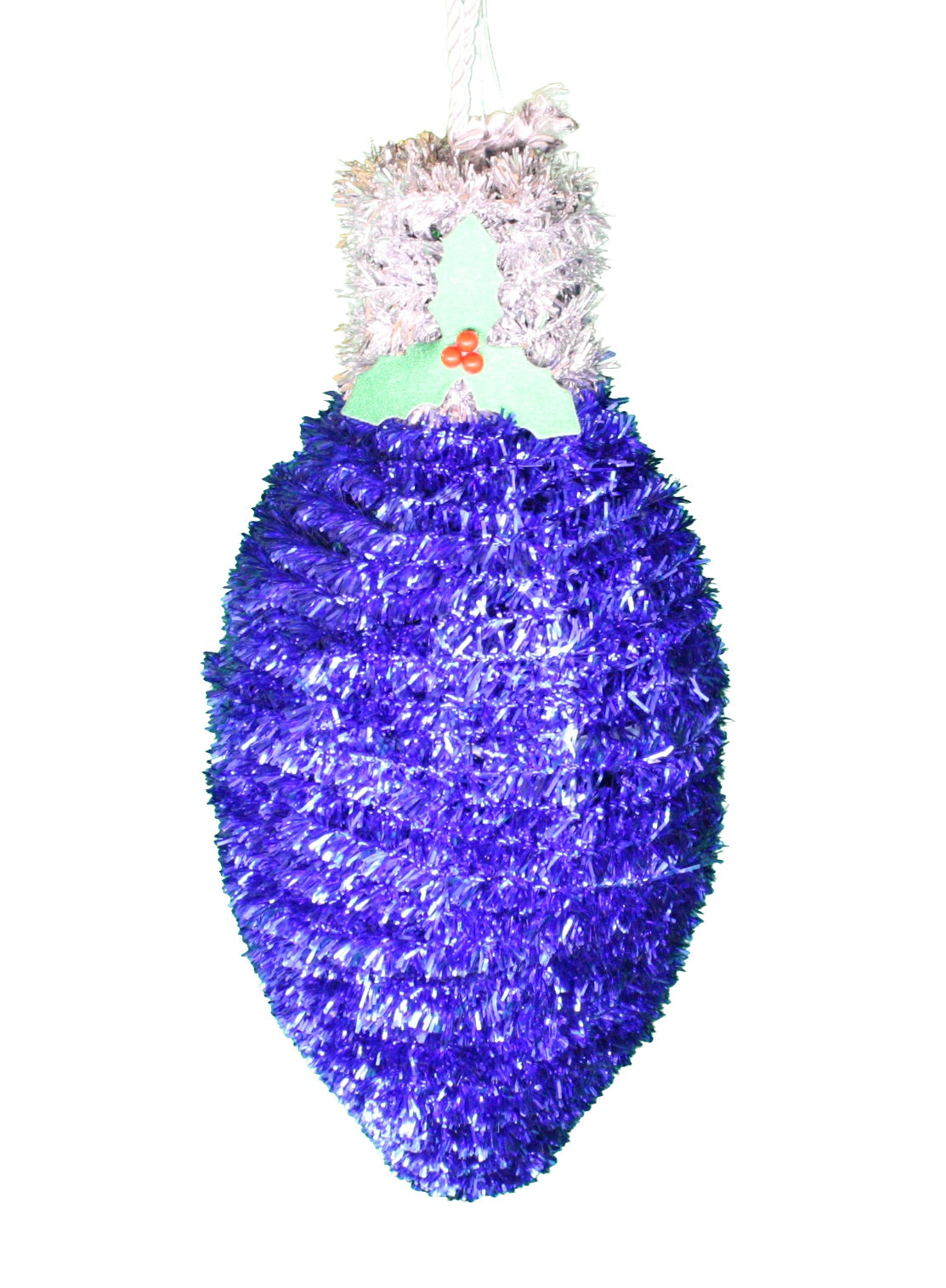 Oversize Tinsel Bulb Ornament -