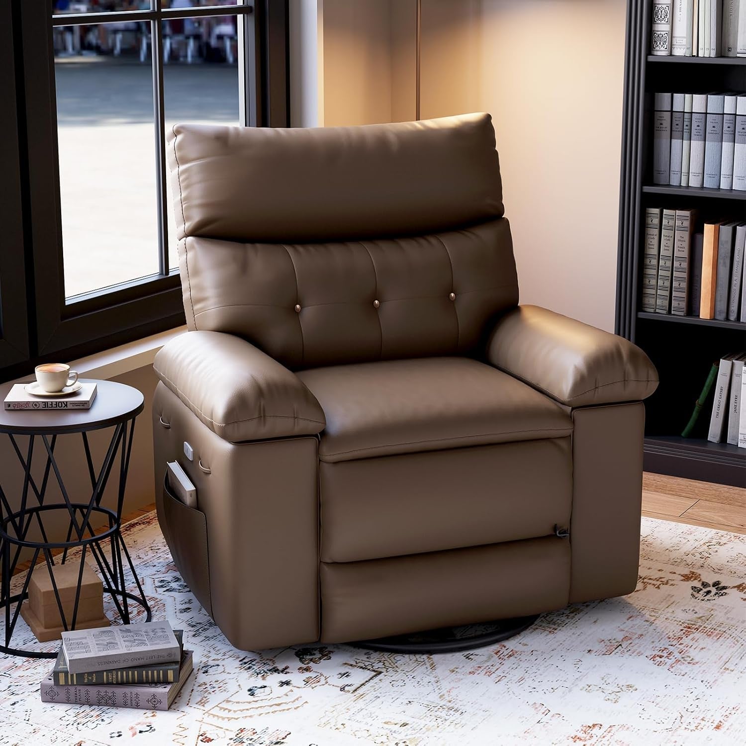 Oversized Electric Massage Recliner Chair With 360 Swivel