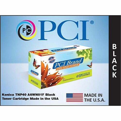 PCI USA Konica-Minolta TNP40 A6WN01F Black Toner Cartridge