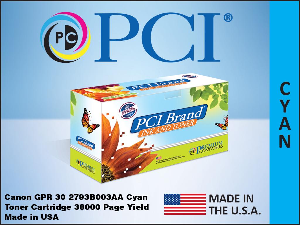 PCICASE Laser Toner Cartridge - Alternative for Canon (2793B003AA) - Cyan Pack 2793B003AA-PCI