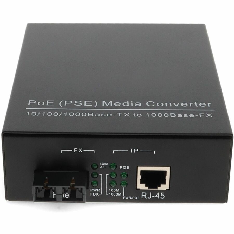 POE Media Converter 1000Base-MX MMF 1310nm - AddOn Networks ADD-GMCP50-MX-SC | Tecisoft