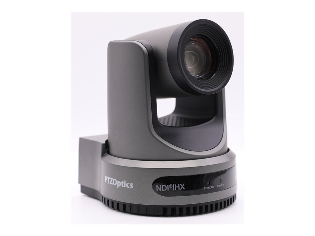 PTZOptics Move 4K - Network broadcast camera - PTZ - indoor - color - 8.42 MP - 3840 x 2160 - motorized - audio - HDMI, 3G-SDI, PT30X-4K-GY-G3-SS