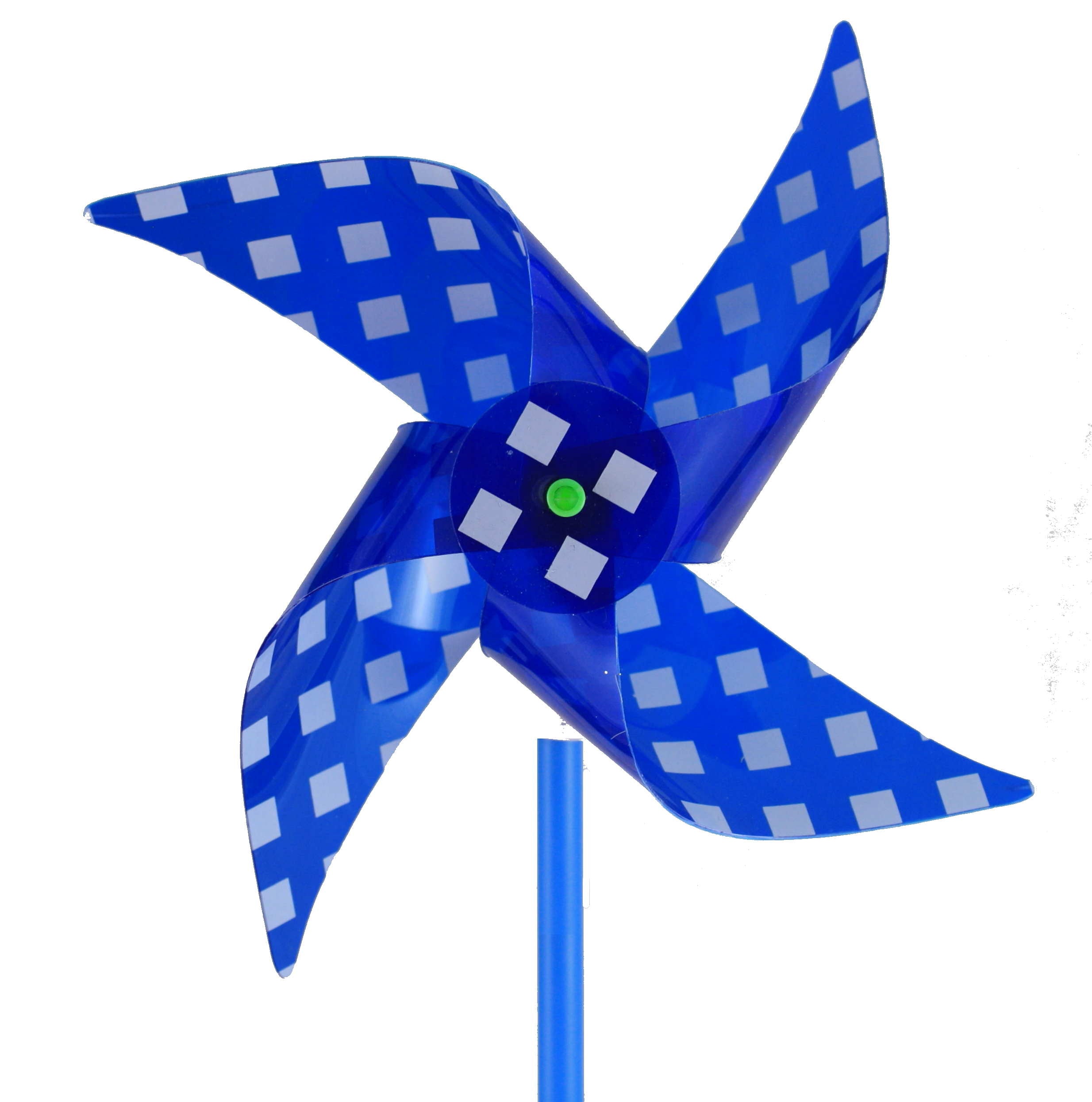 PVC Pinwheel - Blue Gingham