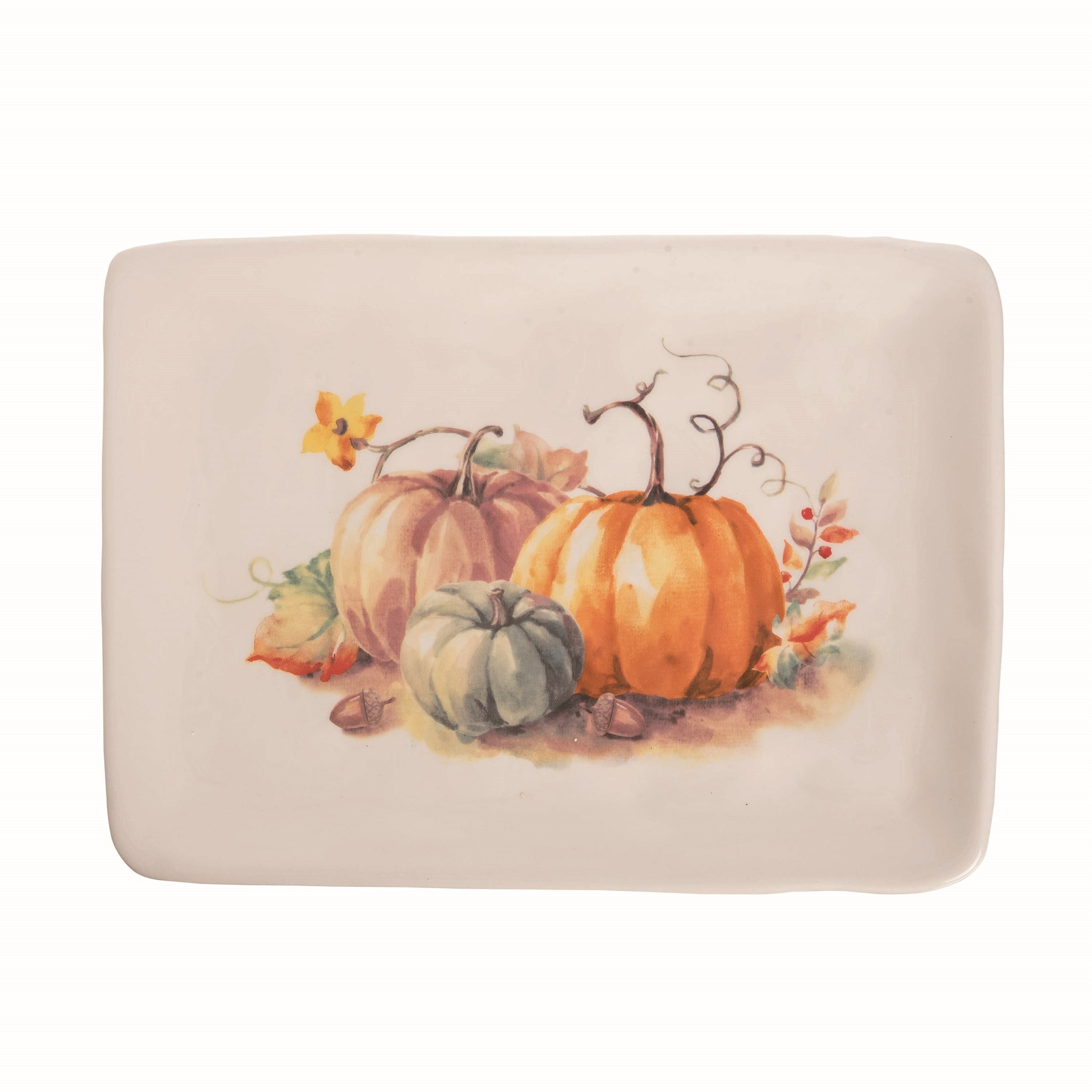 Painted Pumpkin Platter