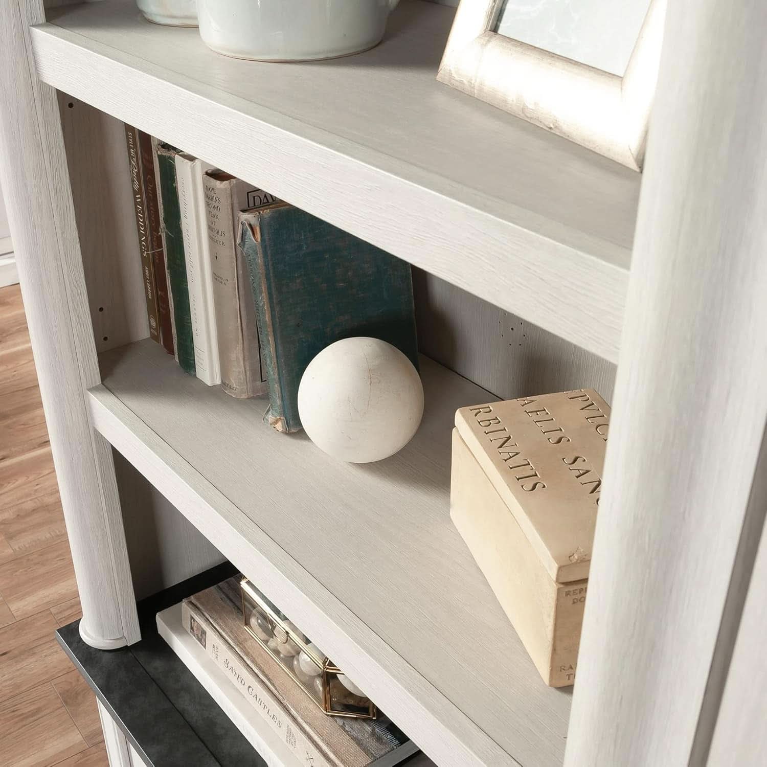 Palladia Glacier Oak Bookcase With Adjustable Shelves