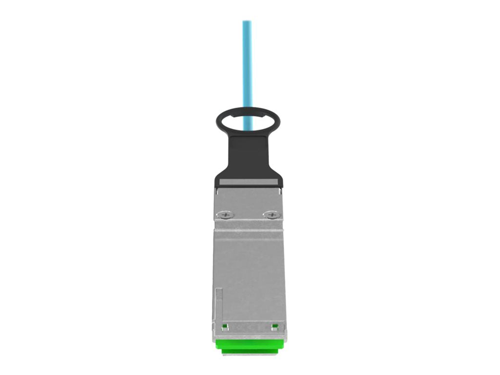 Panduit 100Gig - Network cable - QSFP28 to QSFP28 - 7 m - 0.1 in - fiber optic - OM4 - Active Optical Cable (AOC) - aqua AZ83NQ2Q2AQM007