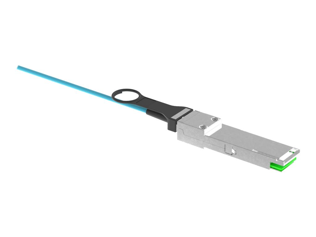 Panduit 100Gig - Network cable - QSFP28 to QSFP28 - 7 m - 0.1 in - fiber optic - OM4 - Active Optical Cable (AOC) - aqua AZ83NQ2Q2AQM007