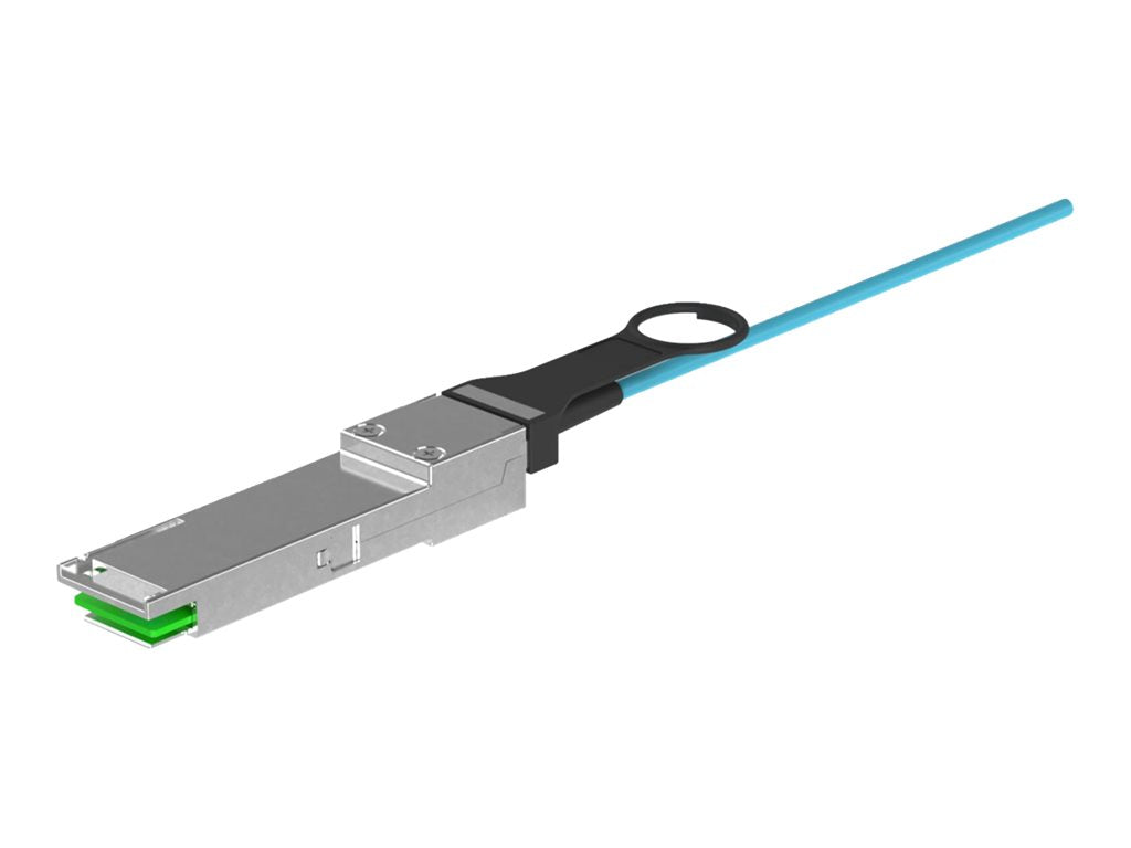 Panduit 100Gig - Network cable - QSFP28 to QSFP28 - 7 m - 0.1 in - fiber optic - OM4 - Active Optical Cable (AOC) - aqua AZ83NQ2Q2AQM007