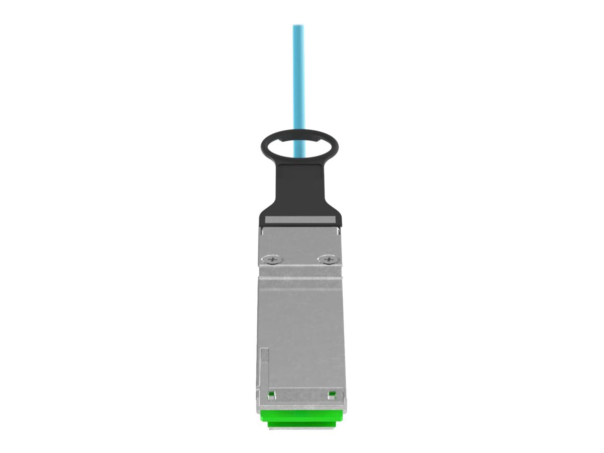 Panduit 100Gig - Network cable - QSFP28 to QSFP28 - 7 m - 0.1 in - fiber optic - OM4 - Active Optical Cable (AOC) - aqua AZ83NQ2Q2AQM007