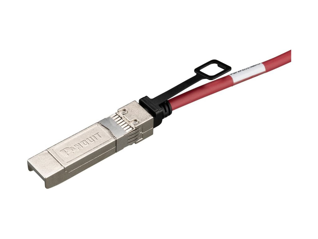 Panduit 10Gig - 10GBase direct attach cable - SFP+ to SFP+ - 13 ft - 0.3 in - twinaxial - SFF-8431/SFF-8432/SFF-8472 - passive PSF1PZC4MRD