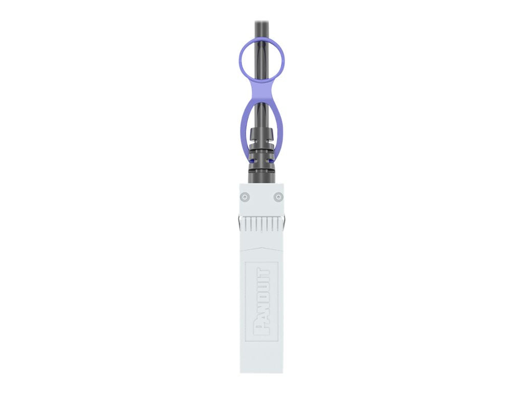 Panduit - 25GBase direct attach cable - SFP+ to SFP+ - 8 ft - 0.2 in - twinaxial - passive - white PSF1PZA2.5MWH
