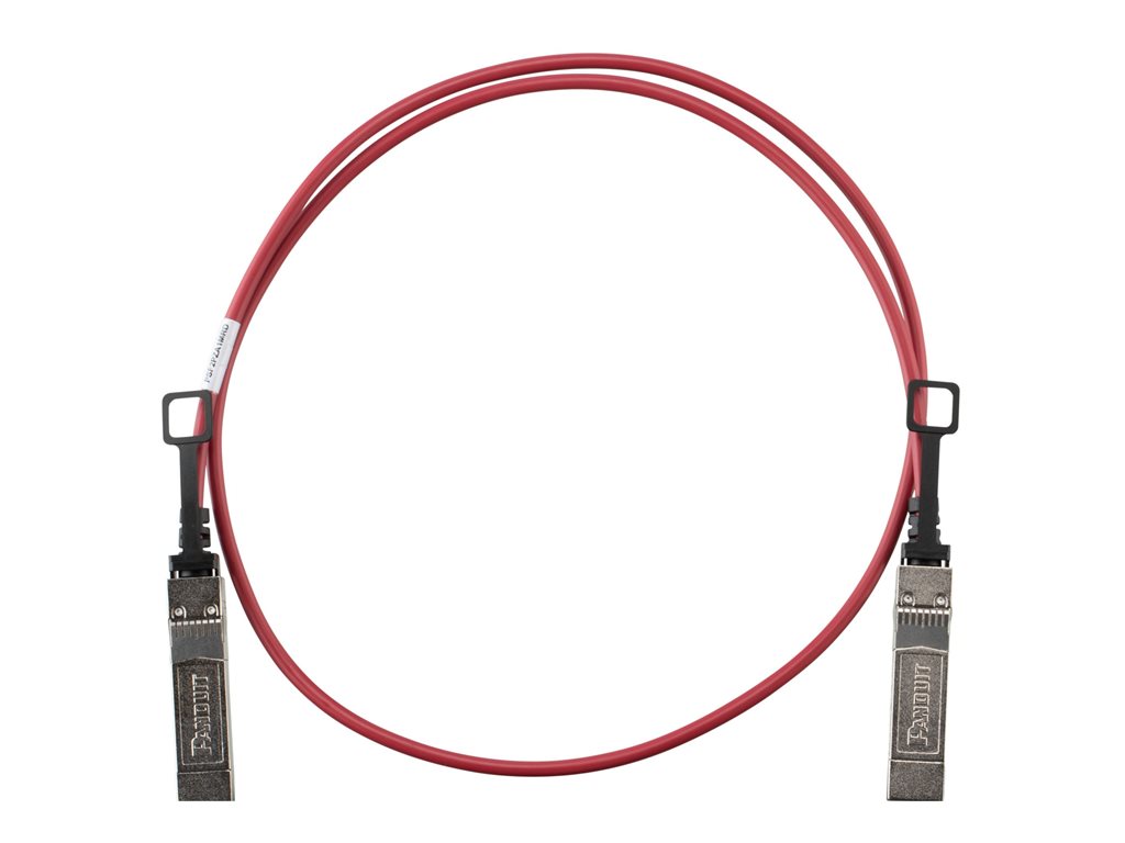 Panduit - 25GBase direct attach cable - SFP28 to SFP28 - 8 ft - twinaxial - passive - red PSF2PZA2.5MRD