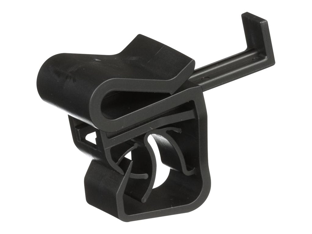 Panduit - Cable clips - parallel, cable down - edge - indoor, outdoor - black (pack of 100) UCCPD-C130