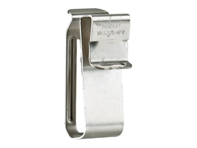 Panduit - Cable clips - solar edge - indoor, outdoor - silver (pack of 100) MEC125-4PV-C