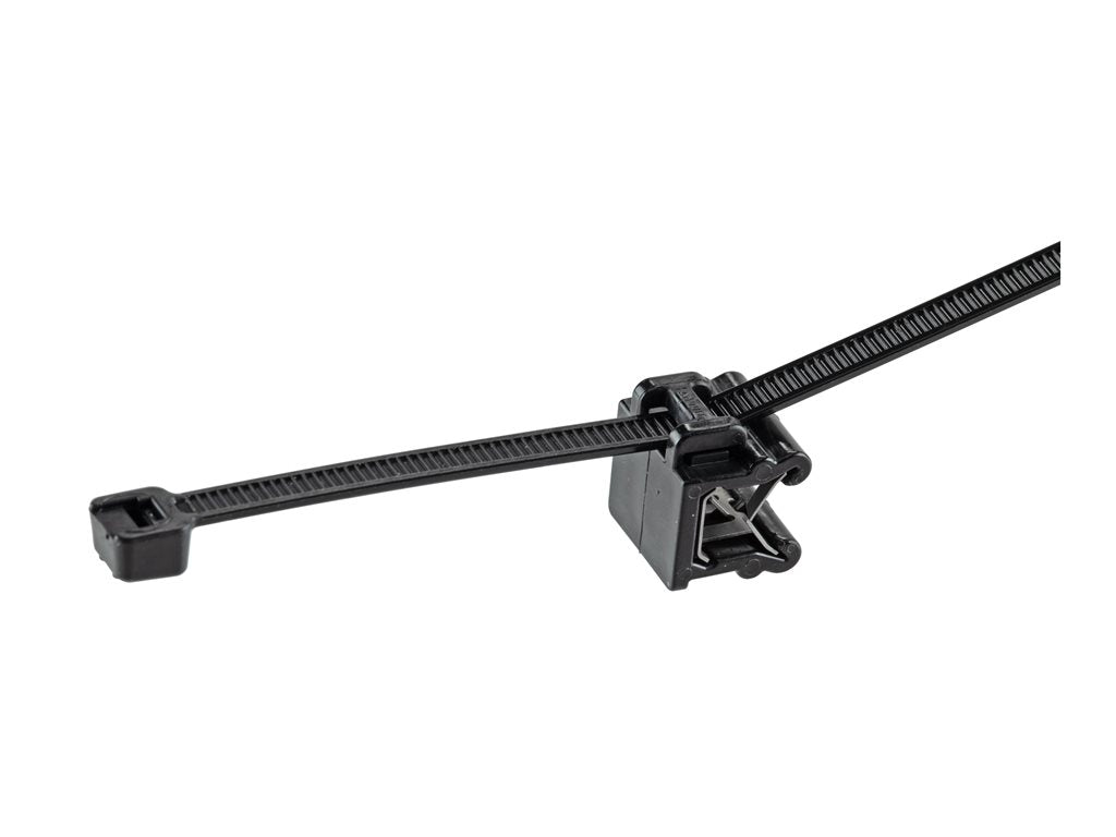Panduit - Cable tie - with edge clip - outdoor - 62 ft - black CMSA24-2S-C300