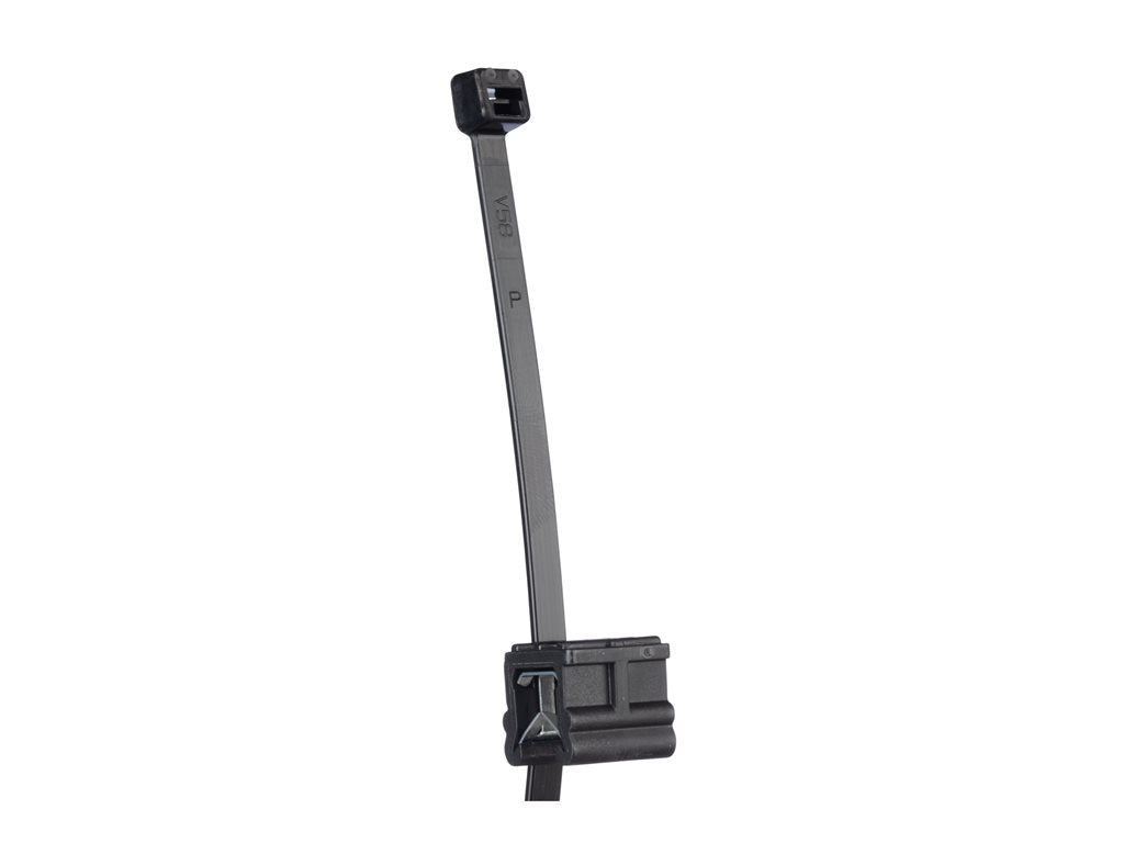 Panduit - Cable tie - with edge clip - outdoor - 62 ft - black CMSA24-2S-C300