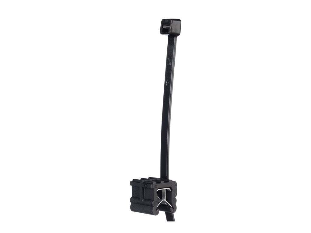 Panduit - Cable tie - with edge clip - outdoor - 62 ft - black CMSA24-2S-C300