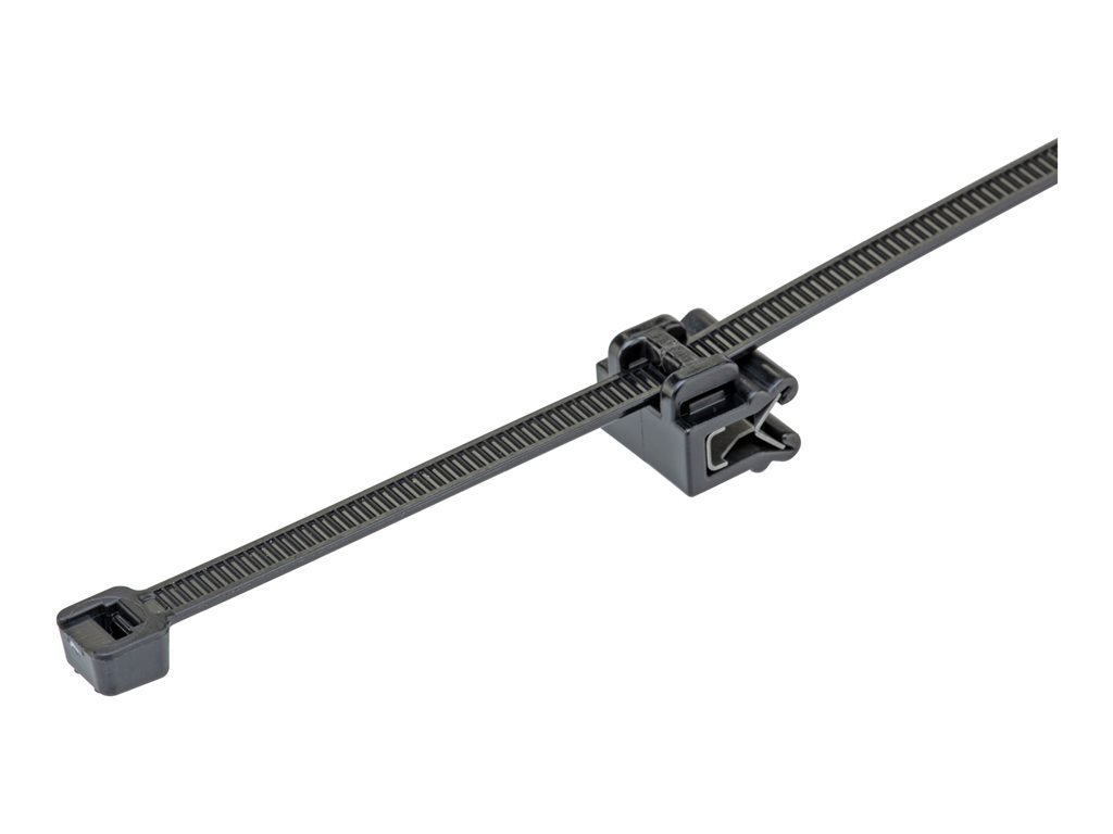 Panduit - Cable tie - with edge clip - outdoor - 7.4 in - black CMSA12-2S-D300