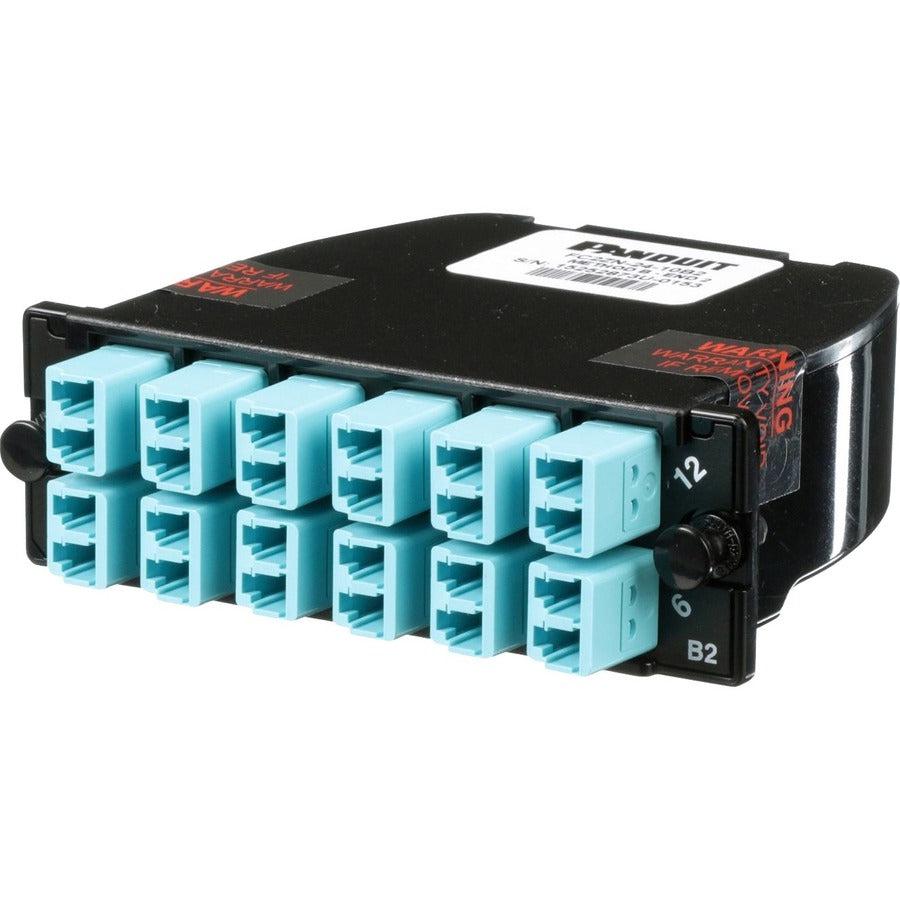Panduit Fc2Zn-24-10B2 Fibre Optic Adapter Lc/Mpo 1 Pc(S) Aqua Colour, Black