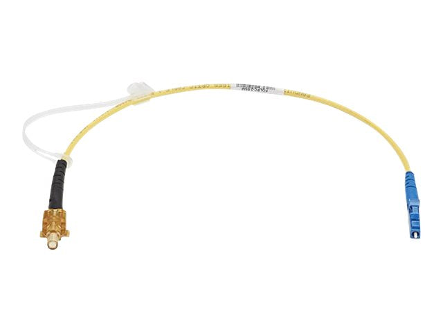 Panduit - Fiber-optic termination tool launch cord - 1.25 mm adapter - 1 ft - yellow FOLPC-1.25SM