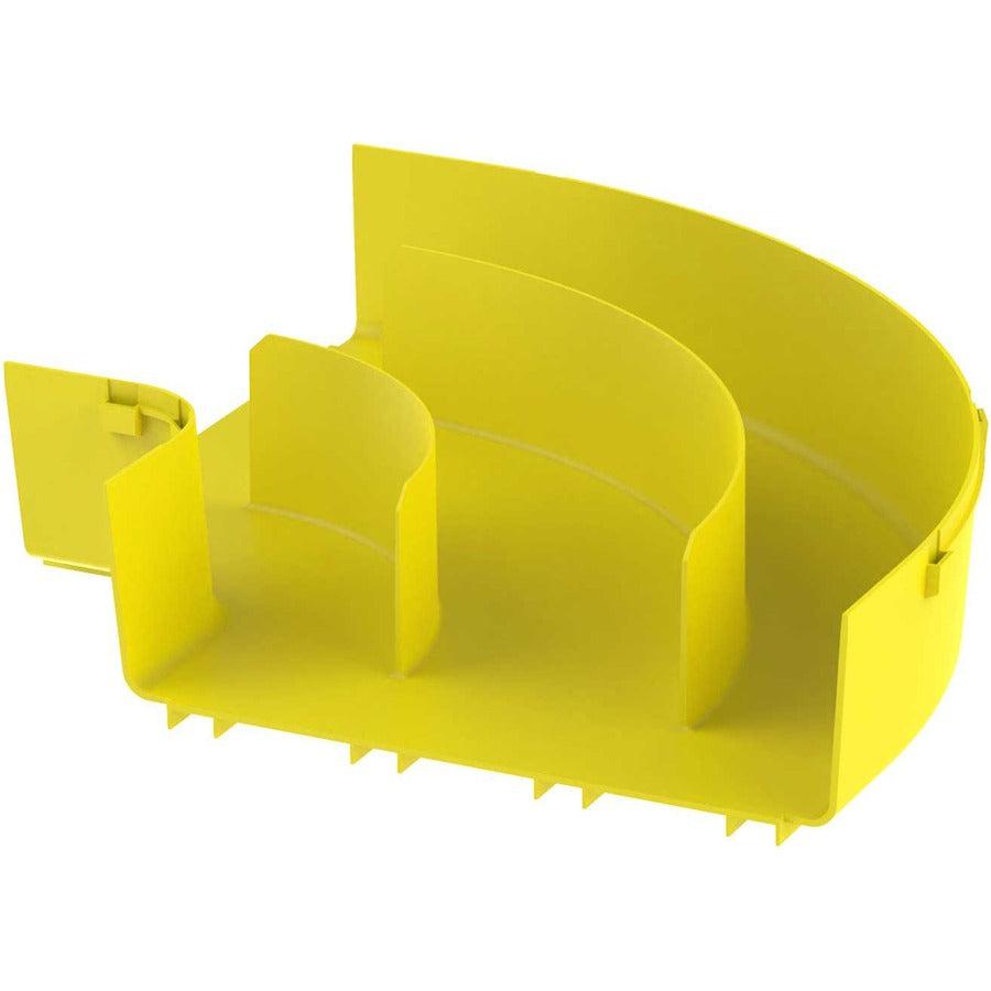Panduit FiberRunner&reg; Horizontal Right-Angle, 90&deg;, 12x4, Yellow