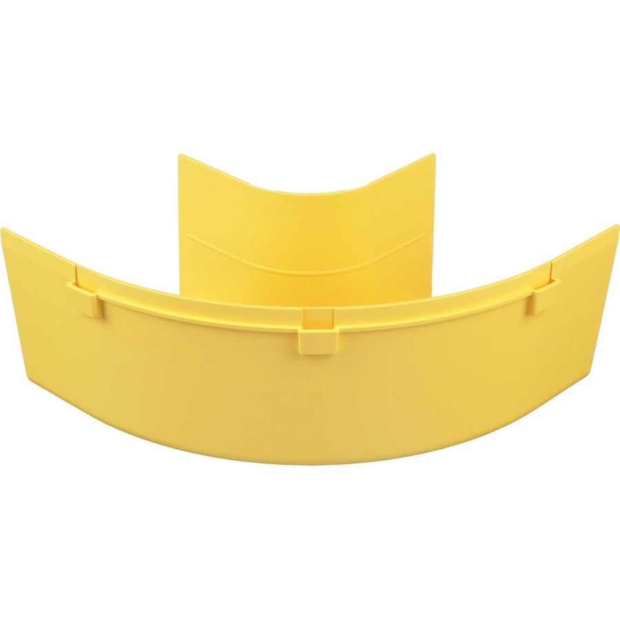 Panduit Fiberrunner&Reg; Horizontal Right-Angle, 90&Deg;, 4X4, Yellow