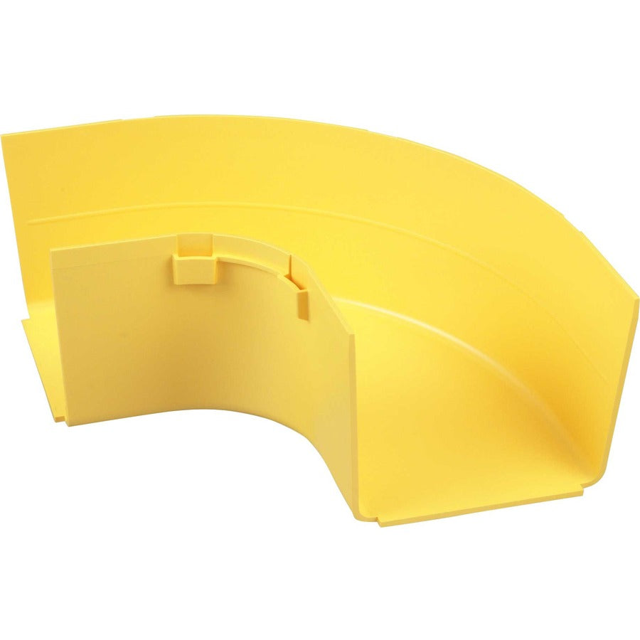 Panduit Fiberrunner&Reg; Horizontal Right-Angle, 90&Deg;, 4X4, Yellow