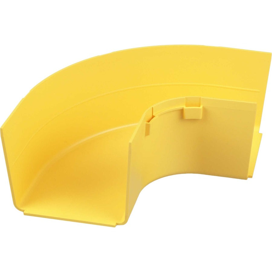 Panduit Fiberrunner&Reg; Horizontal Right-Angle, 90&Deg;, 4X4, Yellow