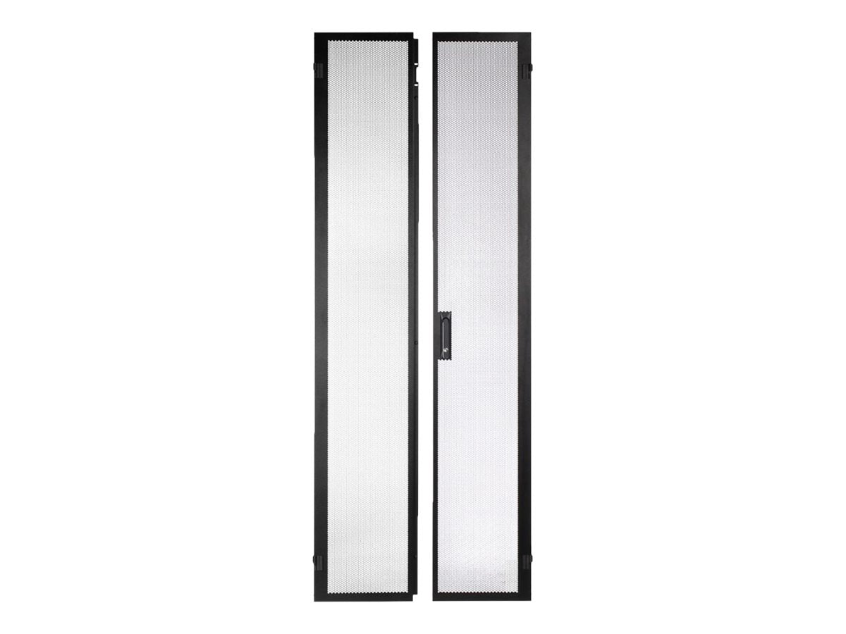 Panduit FlexFusion - Cabinet door - black - 51U XG-DRSP751B