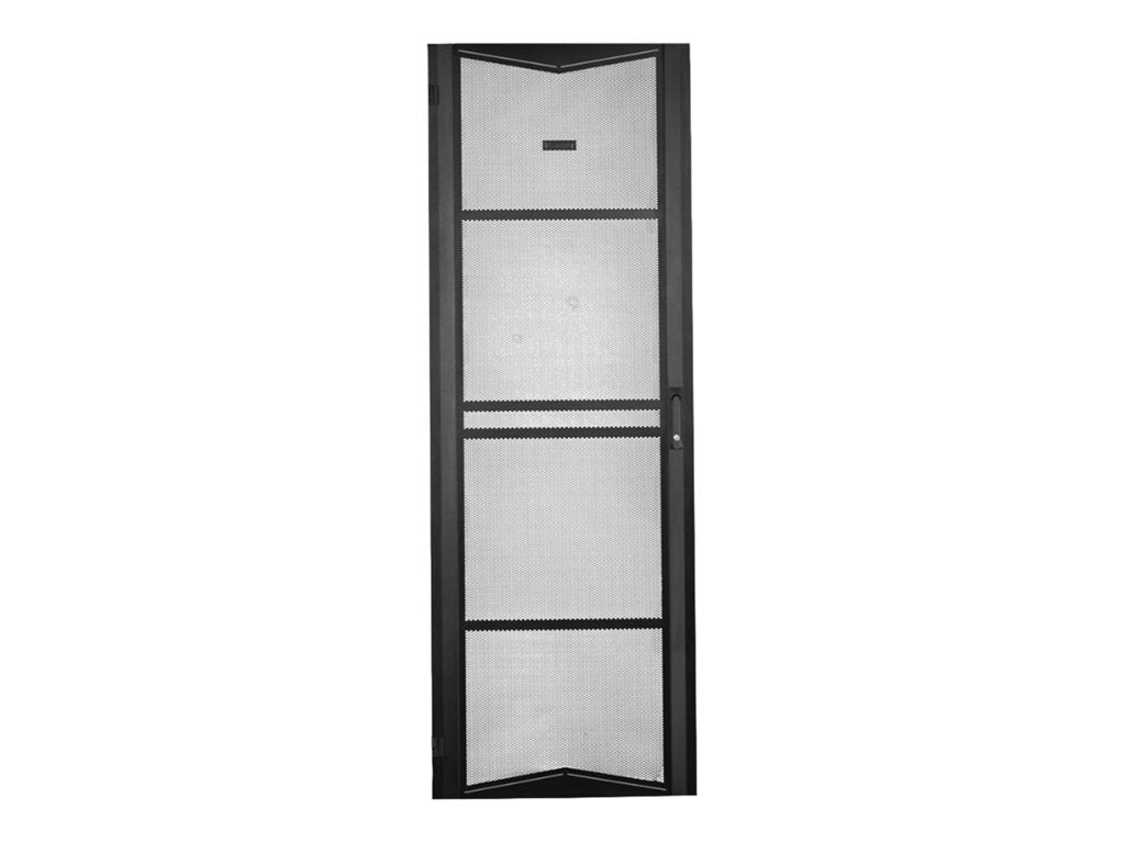 Panduit FlexFusion - Cabinet door - single hinged - black - 51U XG-DRSH651B