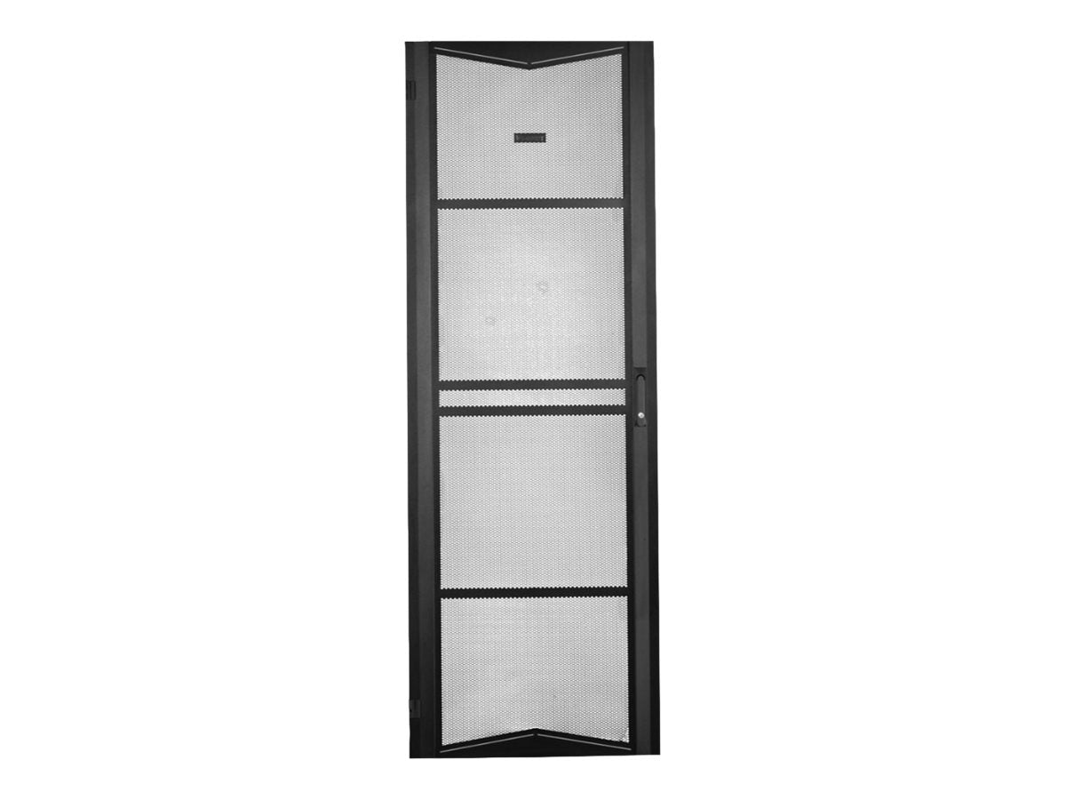 Panduit FlexFusion - Cabinet door - single hinged - black - 51U XG-DRSH651B