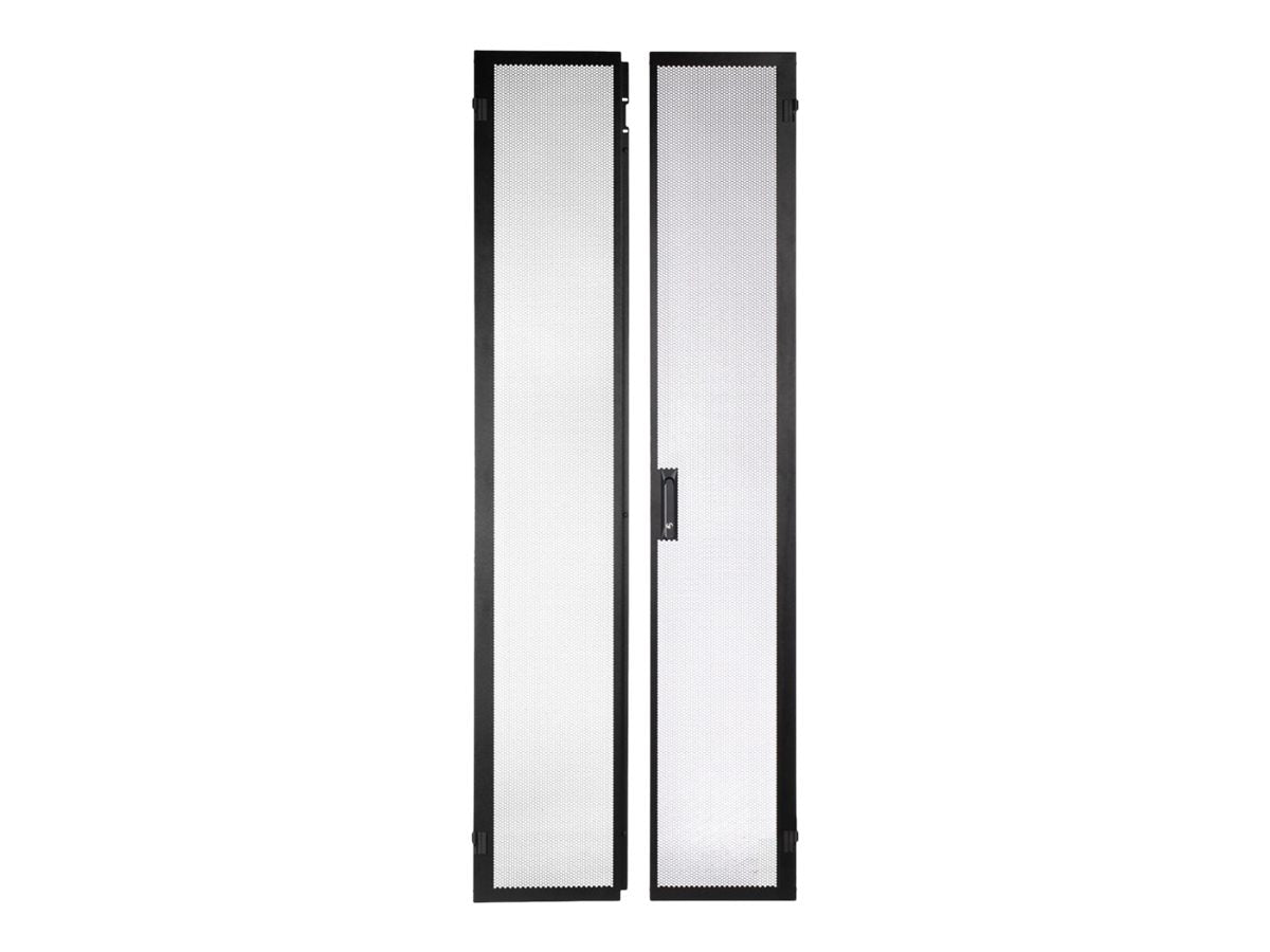 Panduit FlexFusion - Cabinet door - split hinged - black - 42U XG-DRSP642B