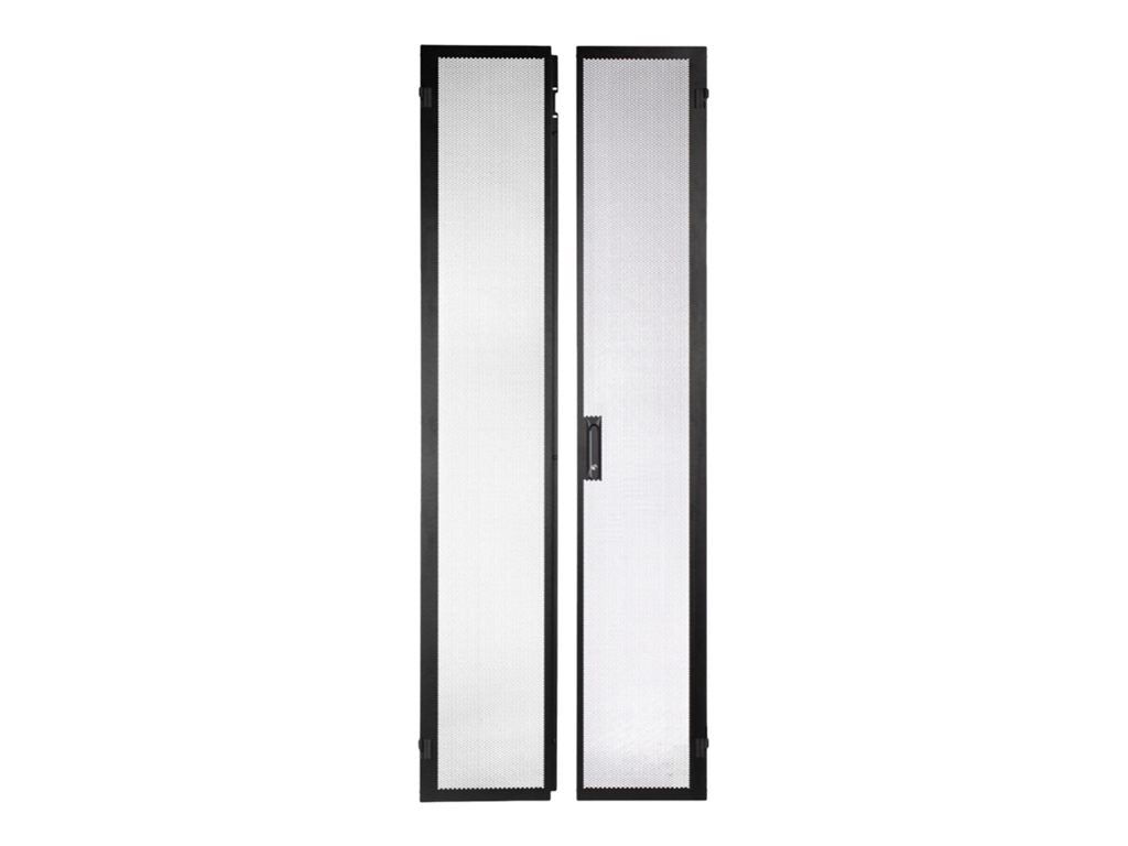 Panduit FlexFusion - Cabinet door - split hinged - black - 48U XG-DRSP748B