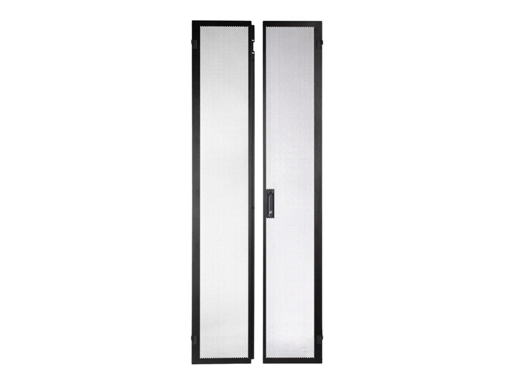 Panduit FlexFusion - Cabinet door - split hinged - black - 51U XG-DRSP651B