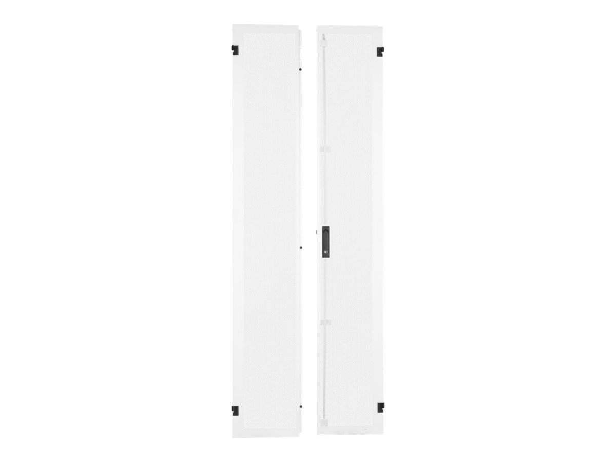 Panduit FlexFusion - Cabinet door - split hinged - white - 45U XG-DRSP845W